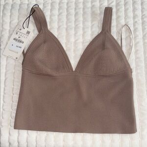 Zara light Brown  Top